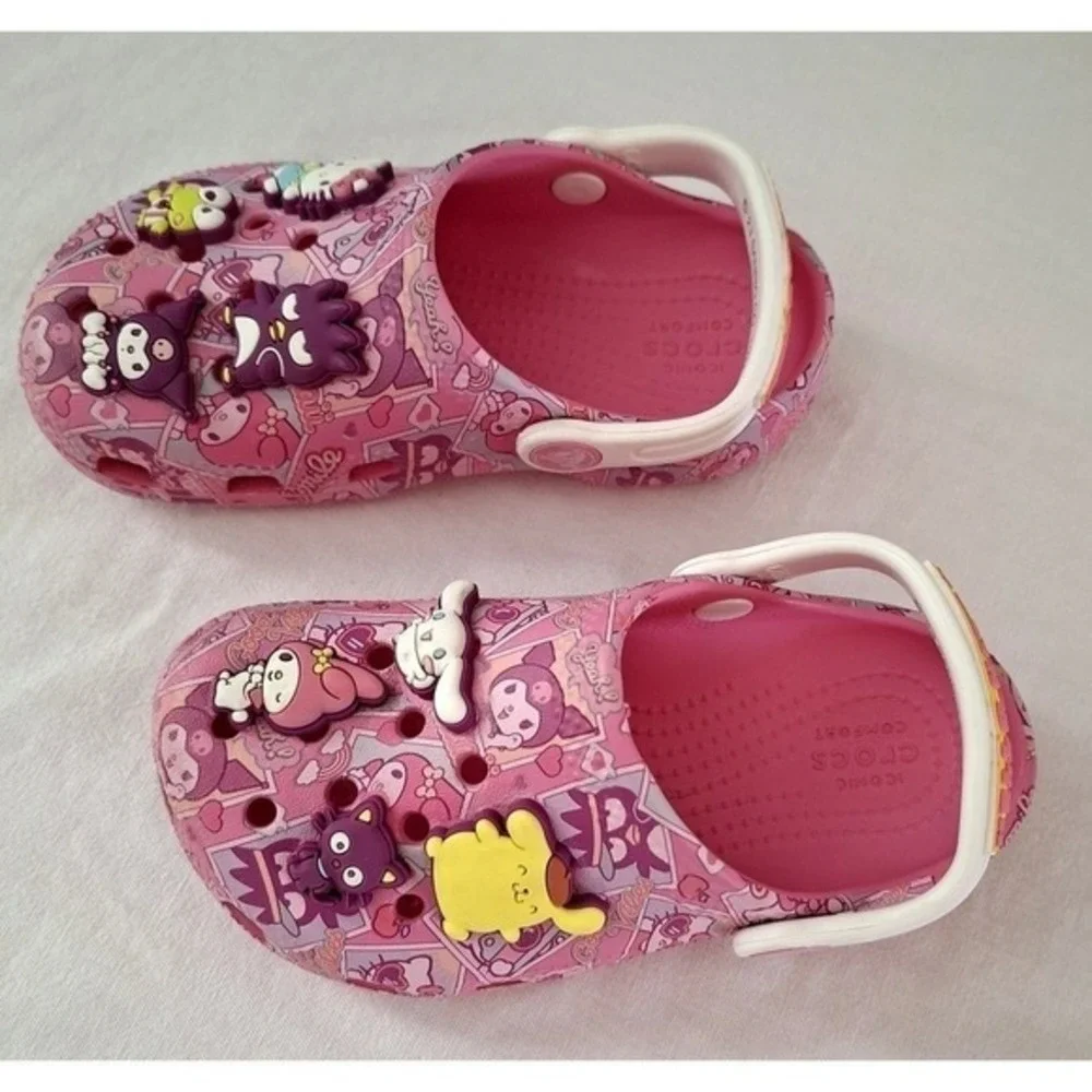 Hello Kitty And Friends Crocs Pink children Shoe C10 Sanrio Iconic Crocs Comfort